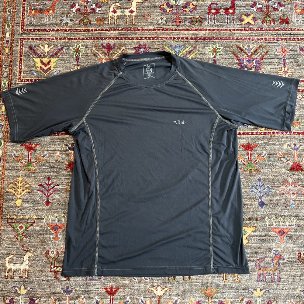 RAB Aeon T-shirt men’s short sleeve Base Layer climbing hiking Tech tee Size XL
