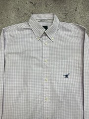 Henry Cottons Italian Classic Check Pink Longsleeve Shirt Size L