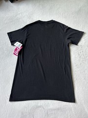 Barbie Mens Short Sleeve Black Crewneck Logo Graphic T- shirt Size S (34-36) NWT