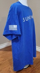 T-shirt Men XL Blue Gildan Short Sleeve Dryblend Sunpower Logo NWOT