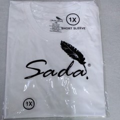 Sada Men’s White 1X Cotton Knit Crew Neck Short Sleeve T-Shirt