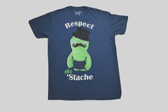 Mighty Fine Mens Ugly Dolls Respect The ‘Stache Mustache Funny Shirt New S-XL