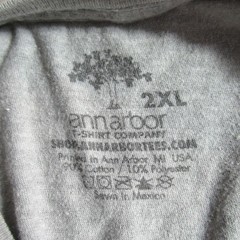 Ann Arbor T Shirt Mens Size 2XL Gray Funny Tee Fishing Pole Dance Dadcore