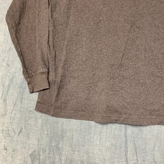 Carhartt Shirt Mens Large Gray Ribbed Knit Graphic Logo Loose Fit Heavyweight