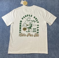 Common People Golf Club Printed Tee Men’s Medium OFF-White Graphic Shirt NWT