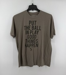 Baseballism Men’s Gray Put The Ball In Play Graphic T-Shirt Size XL