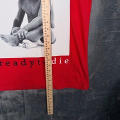 The Notorious BIG Ready to Die T Shirt Mens L Red Graphic Tee Brooklyn Mint