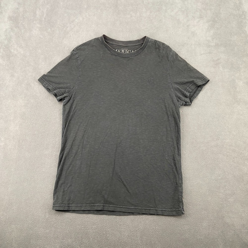American Eagle Outfitters T Shirt Mens Large Gray Space Dye Cotton Athletic Fit