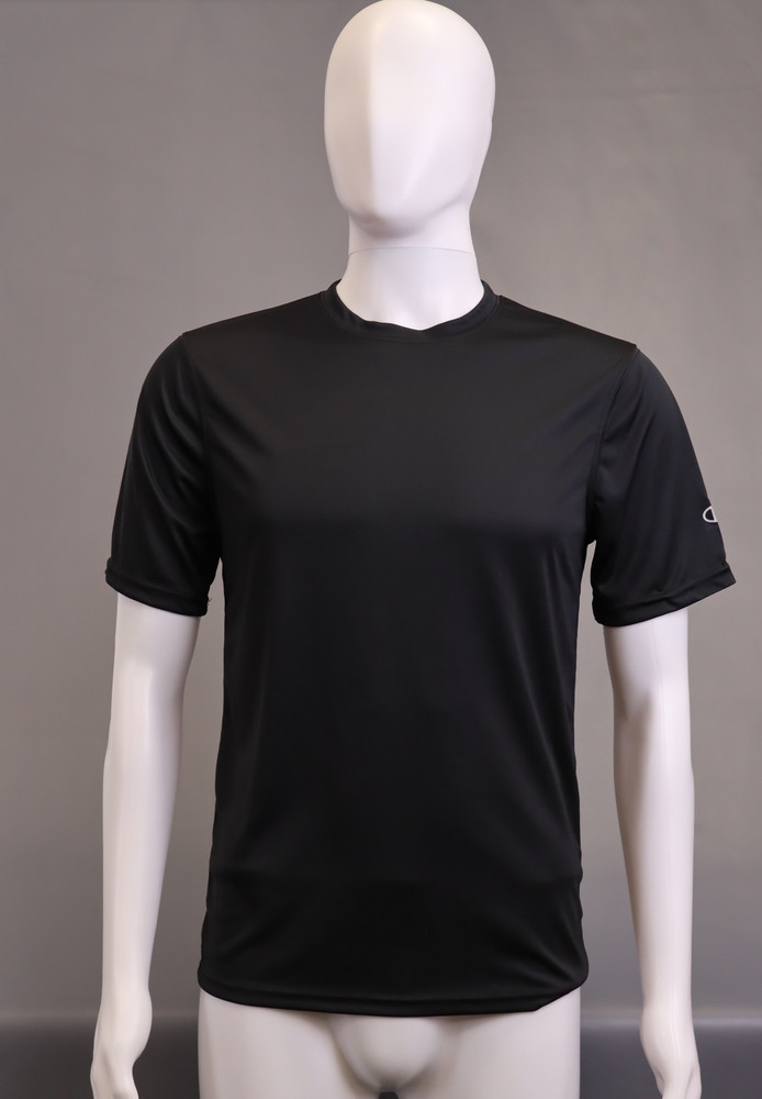 Champion Men’s, Performance Double Dry, Tee Shirt, Size M, Black, pack of 1