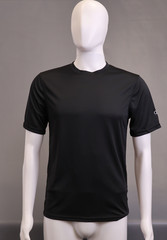 Champion Men’s, Performance Double Dry, Tee Shirt, Size M, Black, pack of 1
