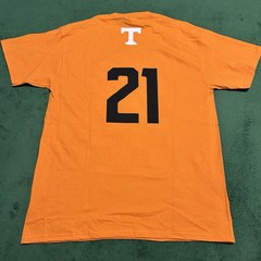 Tennessee Volunteers Mens Orange T-Shirt Size Medium M #21 UT Vols
