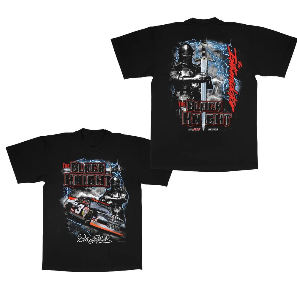 Dale Earnhardt Checkered Flag Sports Black Black Knight Classic Comfort Cotton