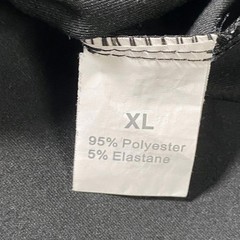 Black T-Shirt Men XL Polyester Elastane Crew Neck