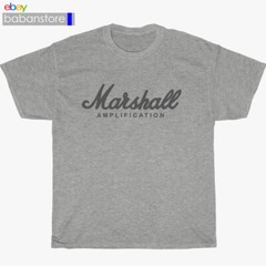New Marshall Amplifie Logo Black/White/Grey/Navy and More T-Shirt Size S-5XL