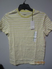 GoodFellow & Co Men’s Striped Silent Lime Crew Neck Standard Fit T-Shirt Size M