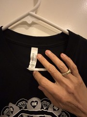 Mens Black Bella+Canvas Graphic Tee – 18K Heart Design Sz M