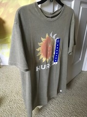 NEW Hurley T Shirt Mens Medium Y2K Surfer Gothic Skater Cyber Grunge Skull