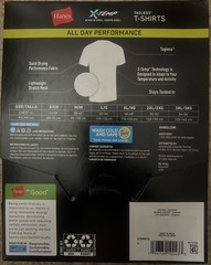 XL Hanes Men 3 Pack Tagless X-Temp All day Performance White T-Shirts New