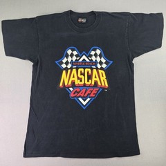 Vintage Nascar Cafe Myrtle Beach Speedway 90s Racewear Unisex XL Shirt Tee Faded