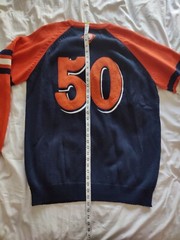 Delf Collection Baseball T.E.A.M. Orange Navy Blue Number 50 XL