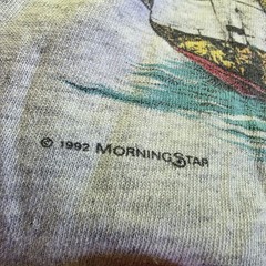 Vintage 90s Four Seasons Resort Nevis WI T Shirt Single Stitch Map Sailboat M