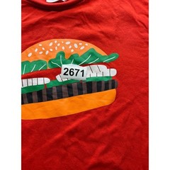 Burger King Whopper T Shirt Work Uniform Employee Orange XL