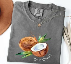 Coconut Retro Beach Summer Island Comfort Tee