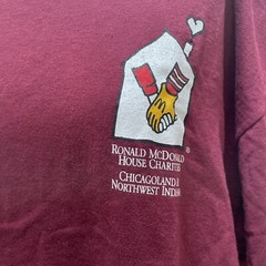 Delta Red Ronald McDonald House Short Sleeve T Shirt Double Sided Size 2XL