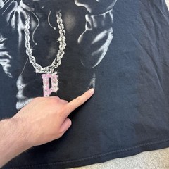 Vintage Y2K Pink Panther Shirt Mens L Faded Black Gangster Cartoon Parody Shadow