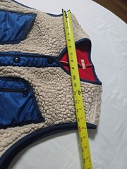 KAPITAL Vest Boa Fleece Navy Cream Unisex Size XL 4 Pre-owned Made in Japan 0306