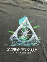 SUBWAY TO SALLY NORD NORD OST 2005 TOUR promodoro black shirt 43in