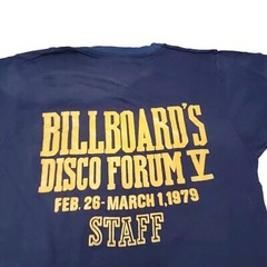 Vintage 1979 Billboard’s Disco Forum V Staff T-shirt Sunset Stages Shirt 1970s