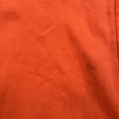 Vintage Orange Embroidered Crest T-Shirt Made in USA Size 22
