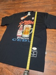 San Miguel Cebu Philippines Beer Graphic Print Black Cotton T-Shirt Men’s XXXL