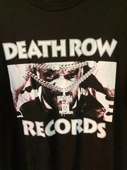 Death Row Records Snoop Dogg T-Shirt Shirt L Bling Ice Chain Portrait Last One !