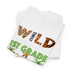 Wild About 1st Grade Teacher Zoo Safari T-Shirt