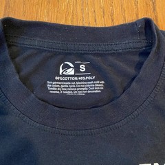 Retro Taco Bell Live Más Est. 1962 Downey California Logo Tee Black Graphic Shir