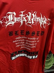 Vintage Busta Rhymes Flipmode T-Shirt Rap Tee red 3XL New Blessed citylab