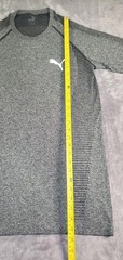 Puma Evoknit T-Shirt Men’s Size M Short Sleeve Gray Activewear Gym Running C24