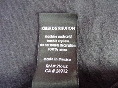 Vintage Famous Stars Straps Killer Distribution T Shirt Men XL Black Cotton G26