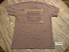 Yellowstone National Park USA United States Nature Outdoors Small Brown T Shirt