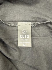 CUTS Clothing Split-Hem Crewneck T-Shirt Mens Medium Black Pyca Pro NWOT