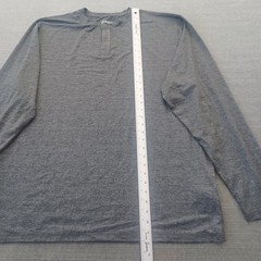 Quince Henley Shirt Men XXL Flowknit Ultra Soft Long Sleeve Performance Gray