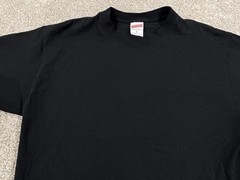VINTAGE Soffe Shirt Mens Medium Black Blank 100% Cotton Basic Tee 90s