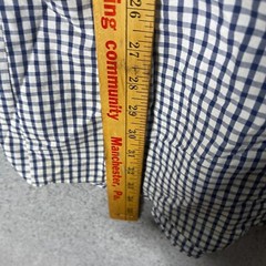 Stafford Travel Broadcloth Plaid Long Sleeve Button Up T-Shirt Size 18