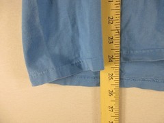 Hanes ComfortWash T-Shirt Mens M Cape Cod Striped Bass Long Sleeve Graphic Blue
