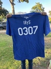 2025 Official Dodgers x Hololive T-Shirt IRyS Size XL