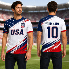 Personalized USA 2026 Soccer Jersey, Custom Name Number America Shirt (S-5XL)