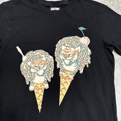 Ice Cream shirt mens small streetwear graphic tiger logo designer tee crewneck