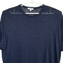 Gustin Belgian Linen T Shirt XL Crewneck Minimal Slub Japan Knit Short Sl USA